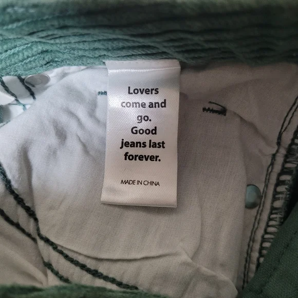 ❤️Pacsun 90s Boyfriend Embroidered Corduroy Jeans 24/31 - Picture 12 of 14